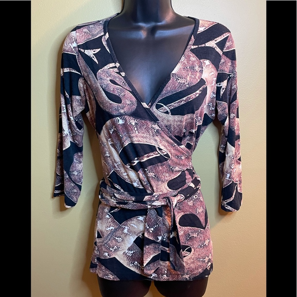 Equus Ana Hickmann Snake Wrap Blouse